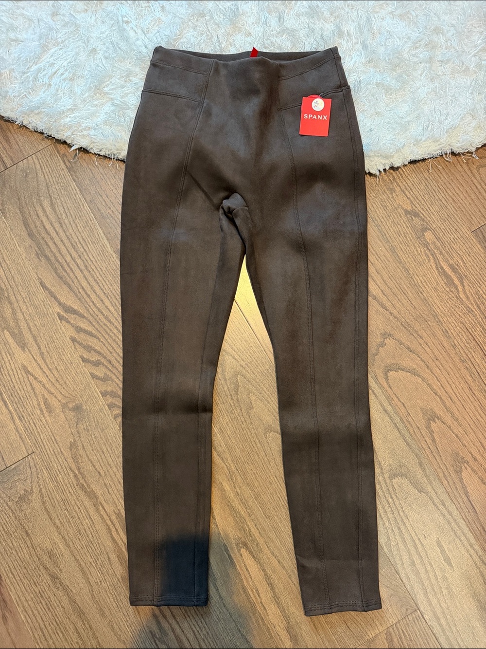 Spanx Brown Suede Leggings